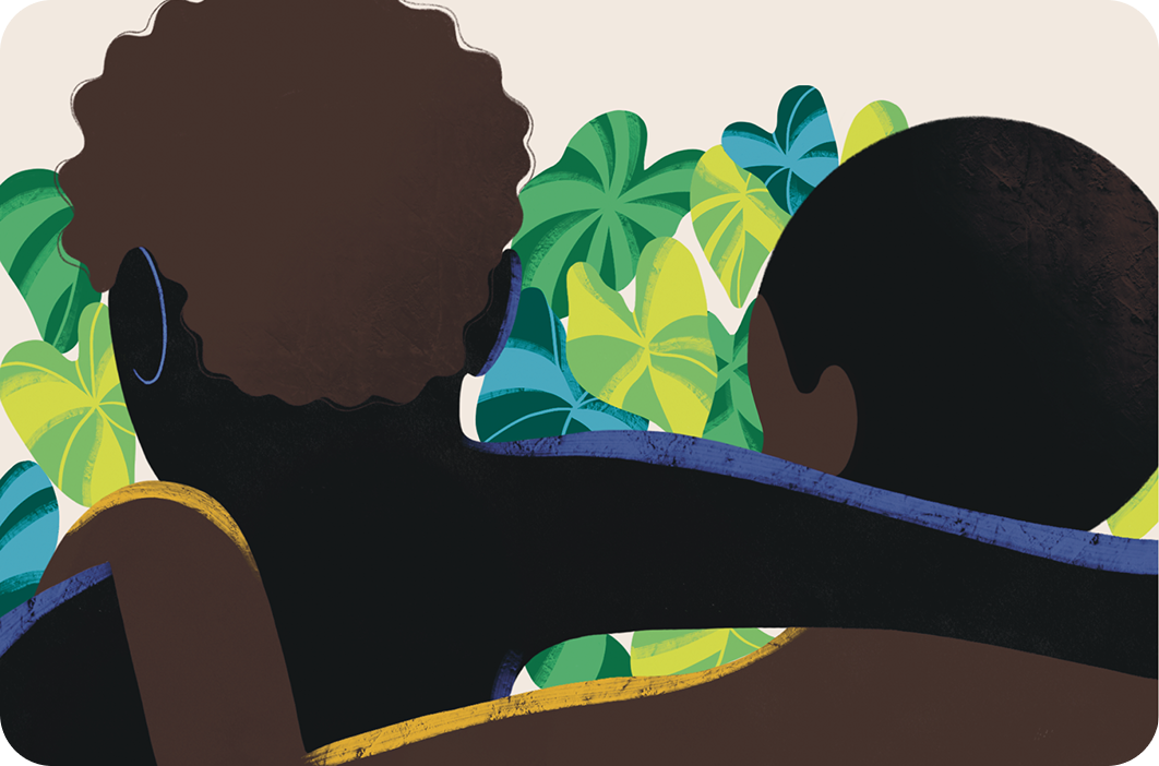 Detalle de la ilustración de la guía COP30 de Observatório da Branquitude.