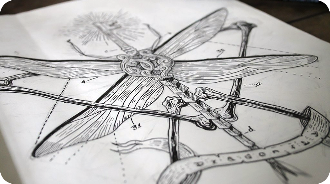 Detalle del empaque de Dragonfly Black Gin.