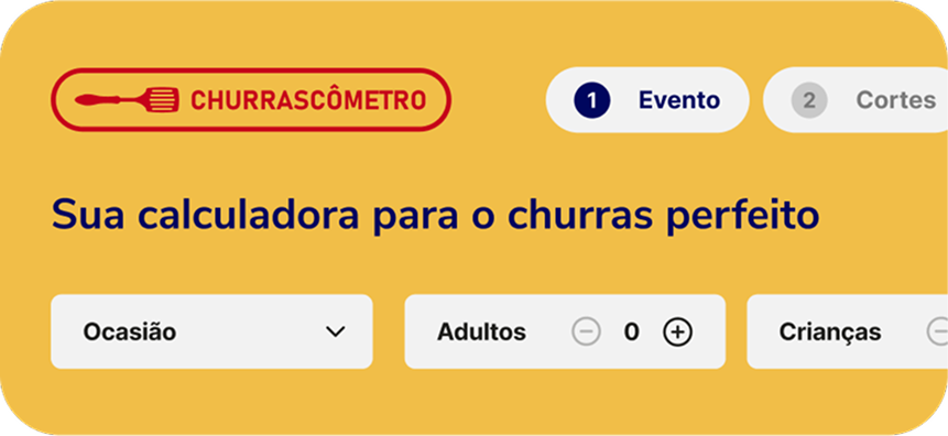 Churrascômetro, la calculadora interactiva de cantidad de asado de Friboi.